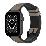 SwitchEasy Hybrid Silicone-Leather Apple Watch Band 42mm-49mm