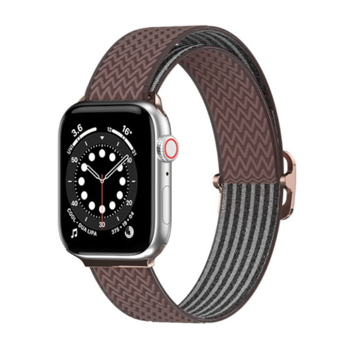 SwitchEasy Wave Elastic Nylon Loop for Apple Watch 42-49mm - Bronze