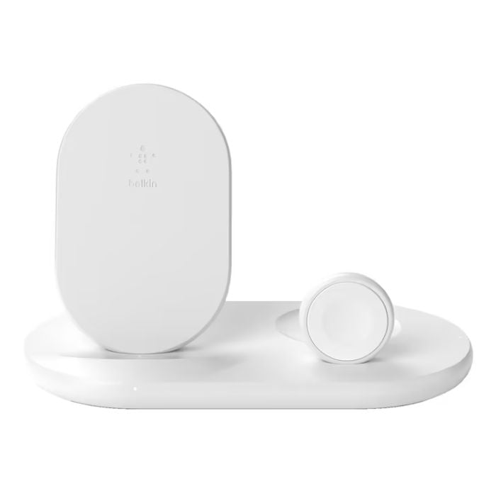 Belkin 3-in-1 Wireless Charger Apple Watch & Airpods Pro - White