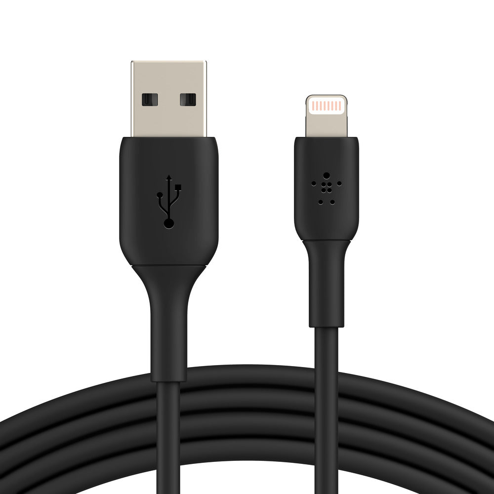 Belkin BoostCharge Lightning to USB-A Cable - For Apple devices - Black