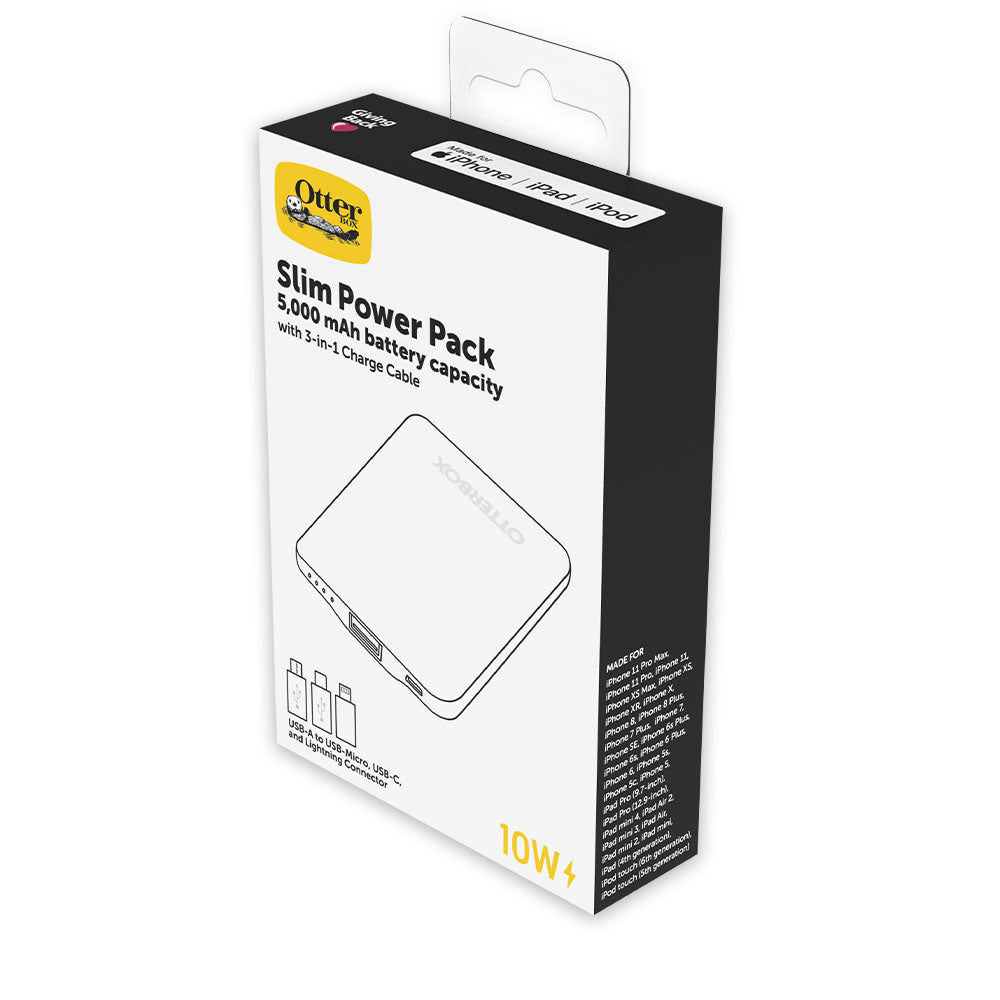OtterBox 5,000mAh Power Bank - With 3-in-1 Cable