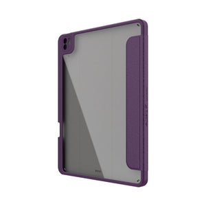 EFM Aspen Folio Case Armour with D3O & ELeather - Suits iPad Pro 12.9 - Purple