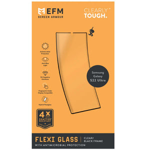 EFM FlexiGlass Screen Armour - For Samsung Galaxy S22 Ultra (6.8)