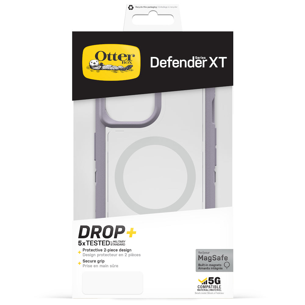 Otterbox Defender XT Clear MagSafe Case - For iPhone 13 (6.1")/iPhone 14 (6.1") - Lavender Sky