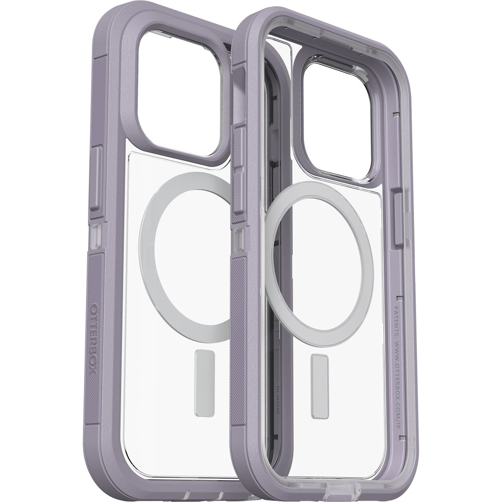 Otterbox Defender XT Clear MagSafe Case - For iPhone 14 Pro (6.1") - Lavender Sky