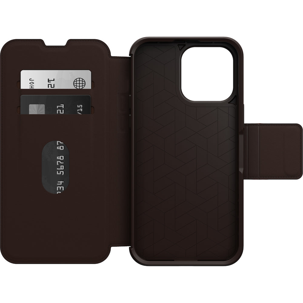OtterBox Strada Case - For iPhone 14 Pro Max (6.7") - Espresso