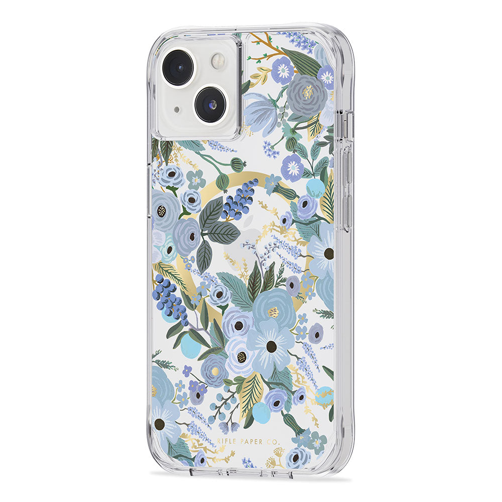 Case-Mate Rifle Paper Case - MagSafe - For iPhone 14 (6.1") - Garden Party Blue
