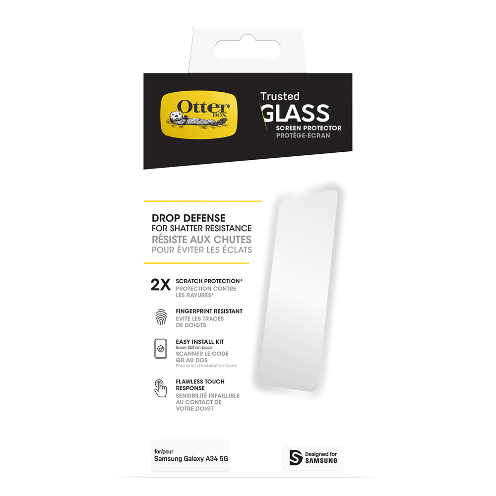 Otterbox Trusted Glass Screen Protector - For Samsung Galaxy A34 5G