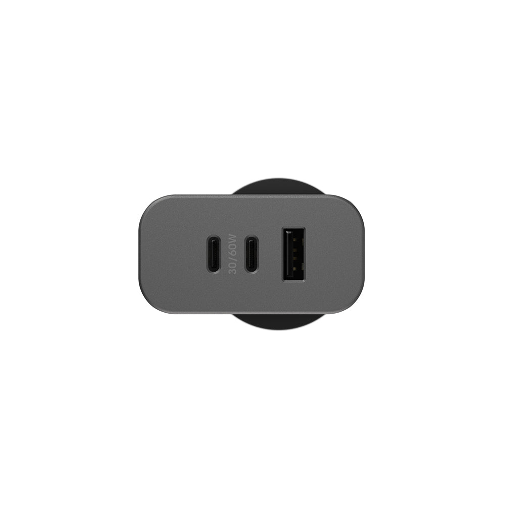 OtterBox Premium Pro Fast Charge - 3 Port GaN Wall Charger 72W (USB-C 30W x 2 + USB-A 12W)