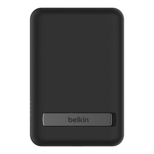 Belkin BoostCharge Magnetic Wireless Power Bank 5k + Stand - Black