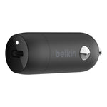 Belkin BoostCharge 30W USB-C Car Charger - With USB-C to Lightning Cable - Black