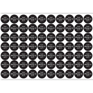 Compatibility Sticker ATOL - Circle for iPhone 15 (70pcs x sheet) - For iPhone 15