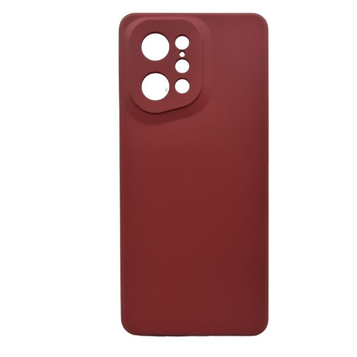 Silicone Case for Oppo Find X5 Pro - Crimson Red