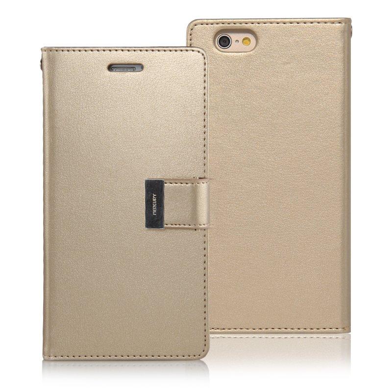 Mercury Rich Diary Case for iPhone 6/6s Plus - Gold