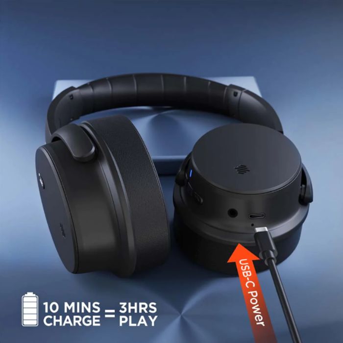 HyperGear Stealth ANC Wireless Headphones - Black