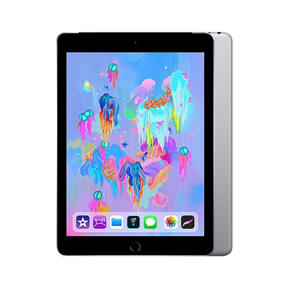 Apple iPad 9.7 6th Gen Wi-Fi + Cellular 128GB Space Grey - As New - Refurbished