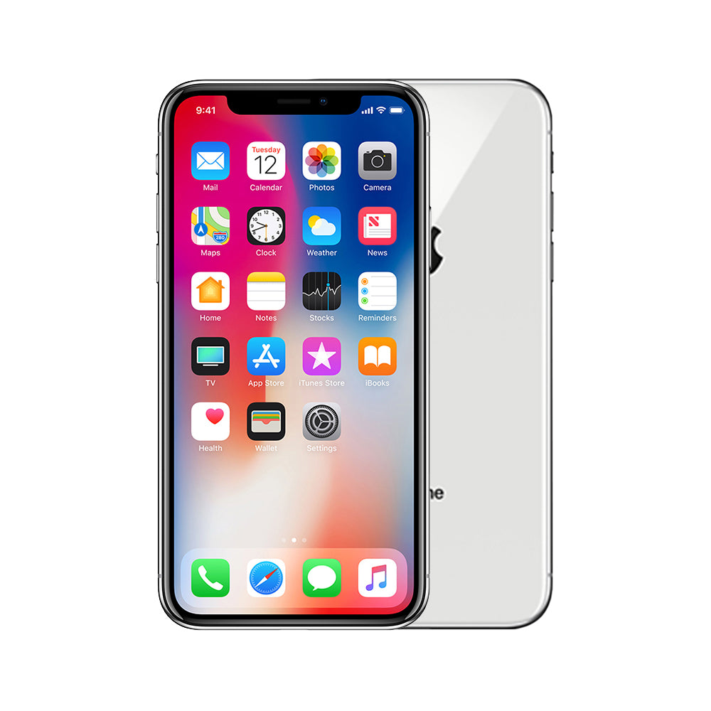 Apple iPhone X 64GB Silver - Excellent - Refurbished