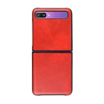 Leather Case For Galaxy Z Flip-Red