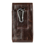 Leather Phone Belt Holster - Brown