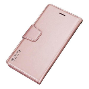 Luxury A91 Wallet Case-Rose Gold