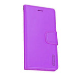 Luxury A91 Wallet Case-Purple