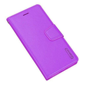 Luxury A91 Wallet Case-Purple