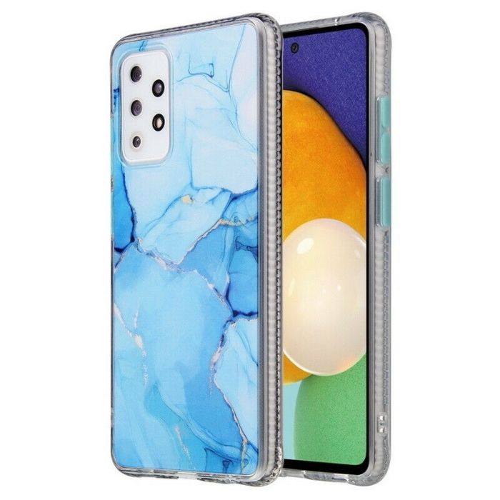 Marble Case for Galaxy A12 - Blue