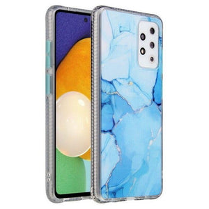Marble Case for Galaxy A12 - Blue