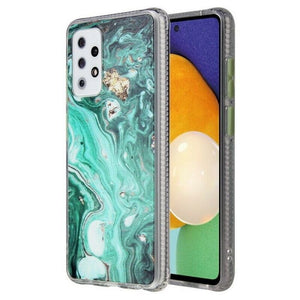 Marble Case for Galaxy A12 - Green