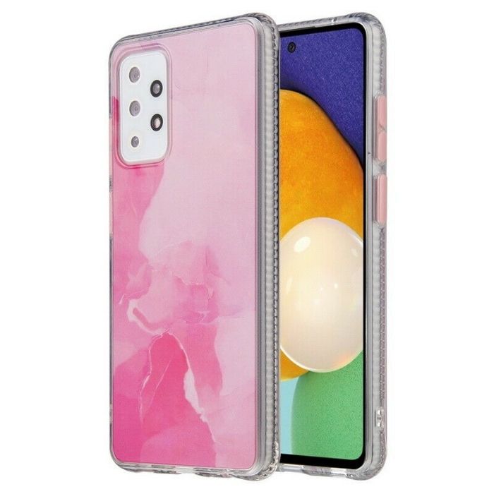 Marble Case for Galaxy A12 - Pink