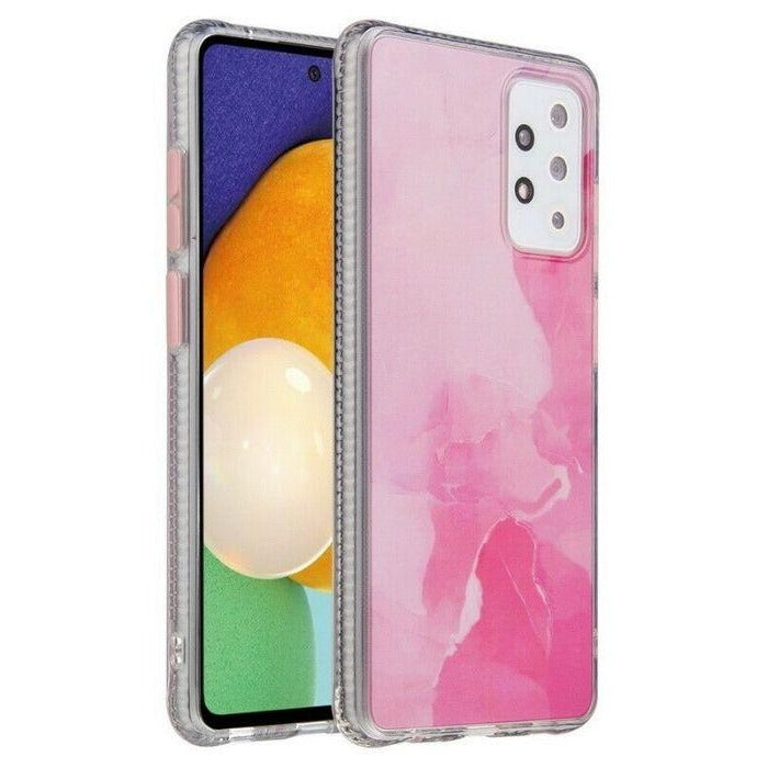 Marble Case for Galaxy A12 - Pink