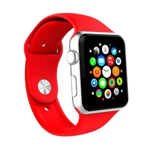Mercury Apple Silicone Watch Band for 38mm - Red