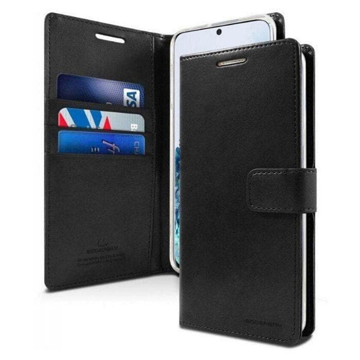 Mercury Blue Moon Diary Case for Samsung Galaxy S21 Plus - Black Android