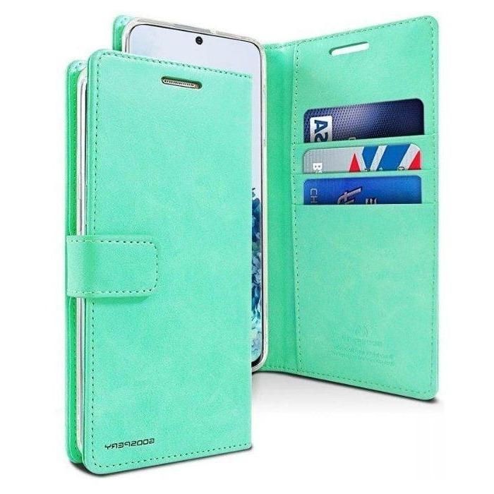 Mercury Blue Moon Diary Case for Samsung Galaxy S22 Plus - Mint