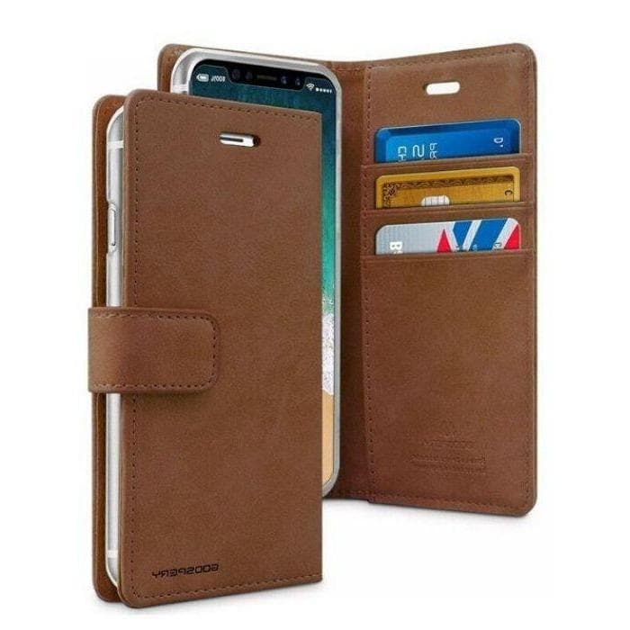 Mercury Blue Moon Diary Case for iPhone 11 Pro Max - Brown Apple