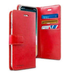 Mercury Blue Moon Diary Case for iPhone 12 - Red