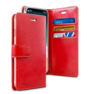 Mercury Blue Moon Diary Case for iPhone 12 Pro Max - Red Apple