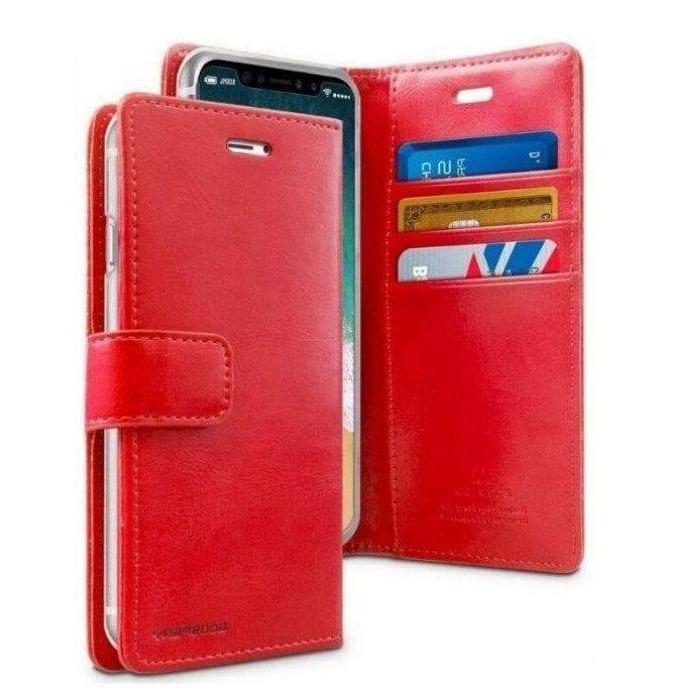 Mercury Blue Moon Diary Case for iPhone 13 Mini - Red