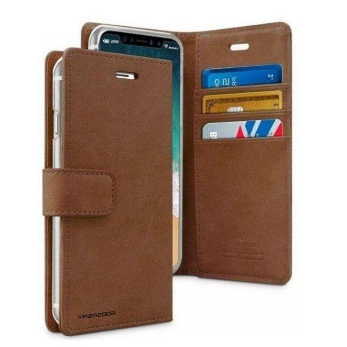 Mercury Blue Moon Diary Case for iPhone 13 Pro - Brown Apple