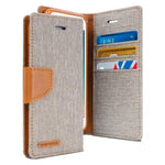 Mercury Canvas Diary Case for iPhone 78 Plus - Gray Apple