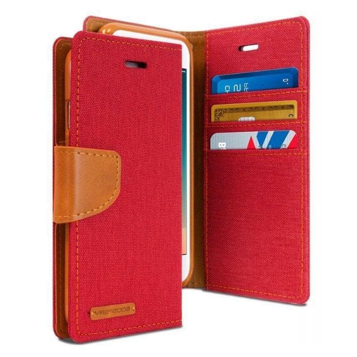Mercury Canvas Diary Case for iPhone 78 Plus - Red Apple