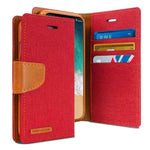 Mercury Canvas Diary Case for iPhone XXS - Red Apple