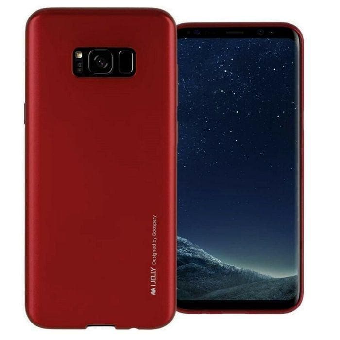 Mercury Jelly Case for Samsung Galaxy S8 - Metal Red