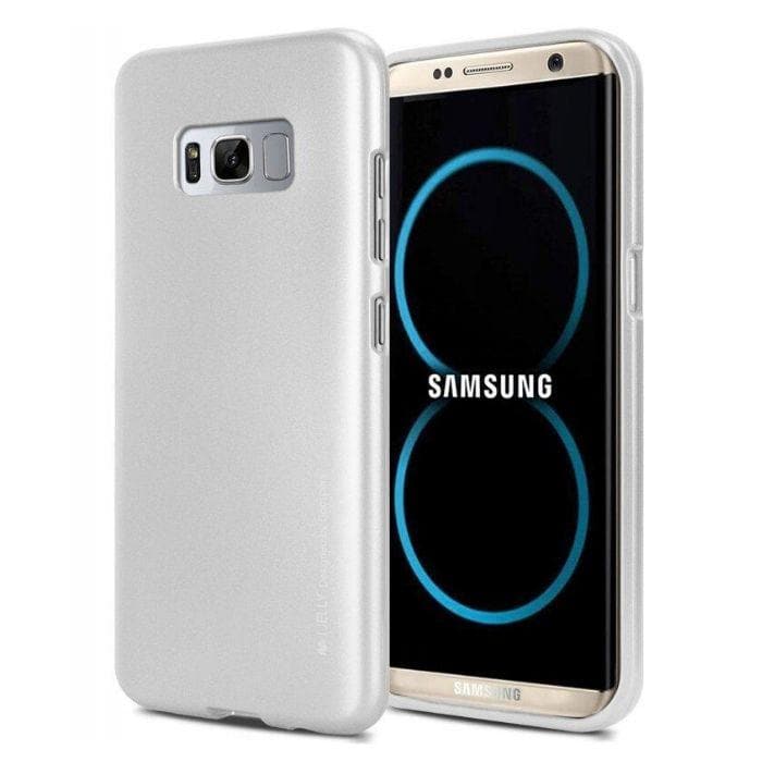 Mercury Jelly Case for Samsung Galaxy S8  - Metal Silver