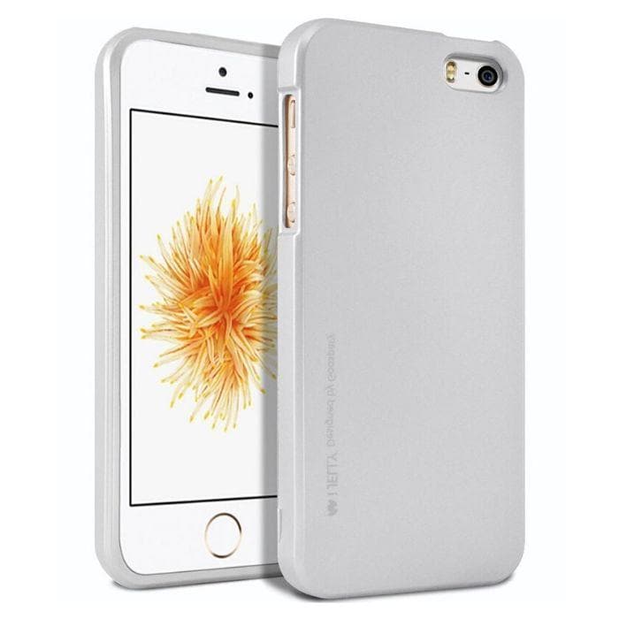 Mercury Jelly Case for iPhone 55sSE - Metal Silver Apple