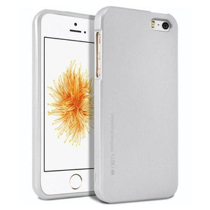 Mercury Jelly Case for iPhone 55sSE - Metal Silver Apple
