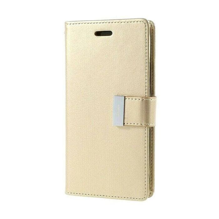 Mercury Rich Diary Case for iPhone XS Max - Gold front