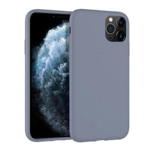 Mercury Silicone Case for iPhone 13 Pro Max - Lavender Gray Apple