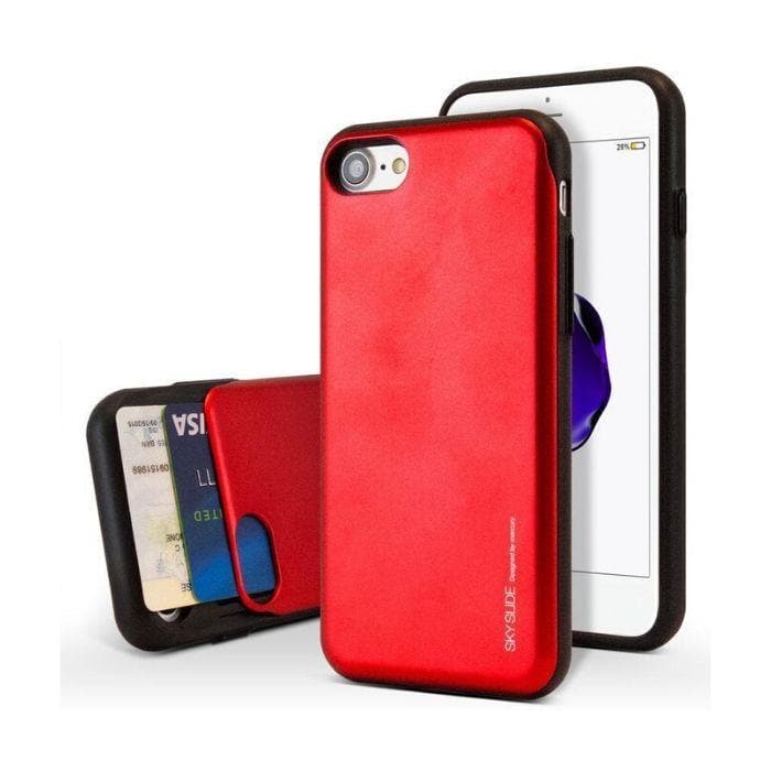 Mercury Sky Slide Bumper Case for iPhone XS Max - Red Apple