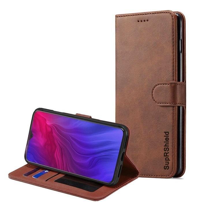 Wallet Case for Oppo AX7 - Brown